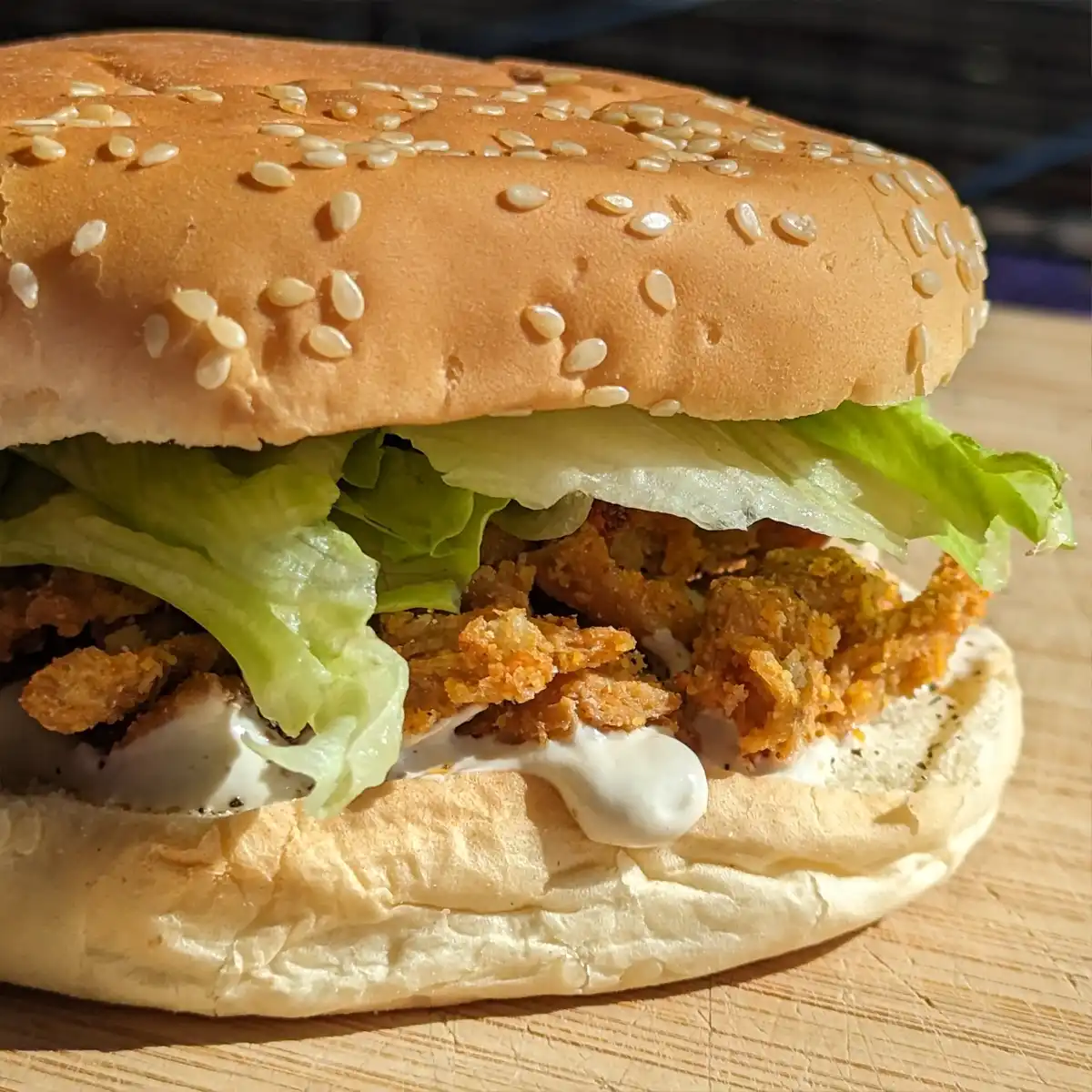 Breaded Soy Curl Sandwiches