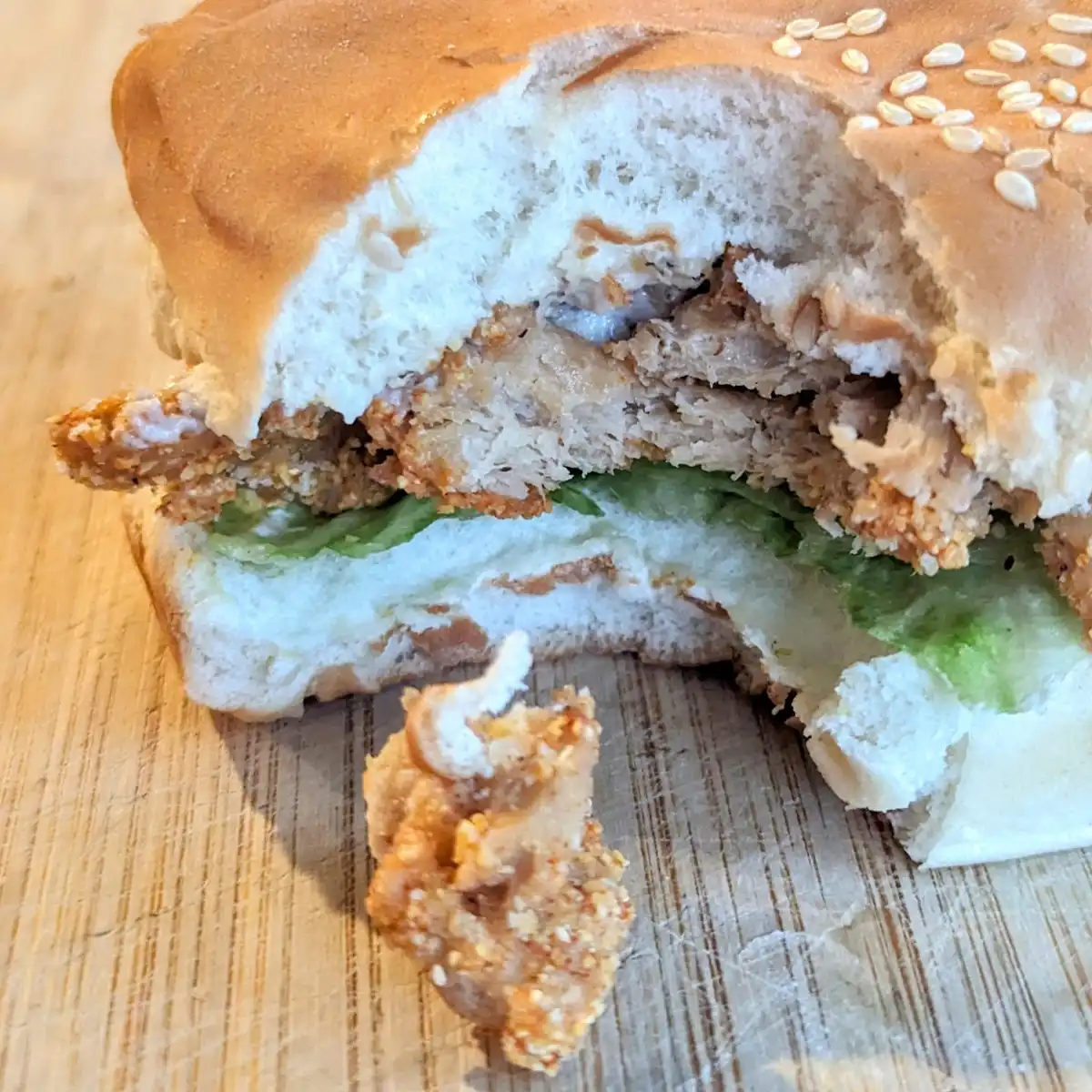 Breaded Soy Curl Sandwiches