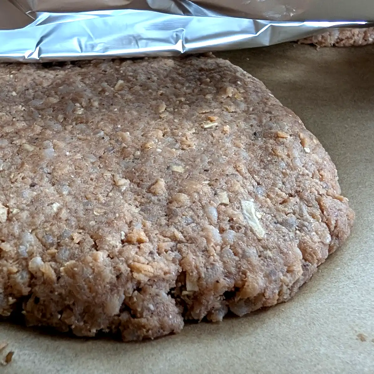 Raw Burger Patty, Before Cooking