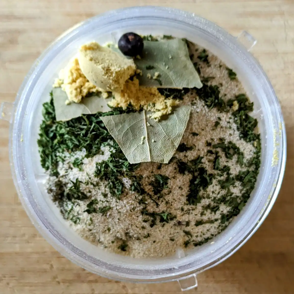 Top View of Chicken-Style Bouillon Powder Before Blending