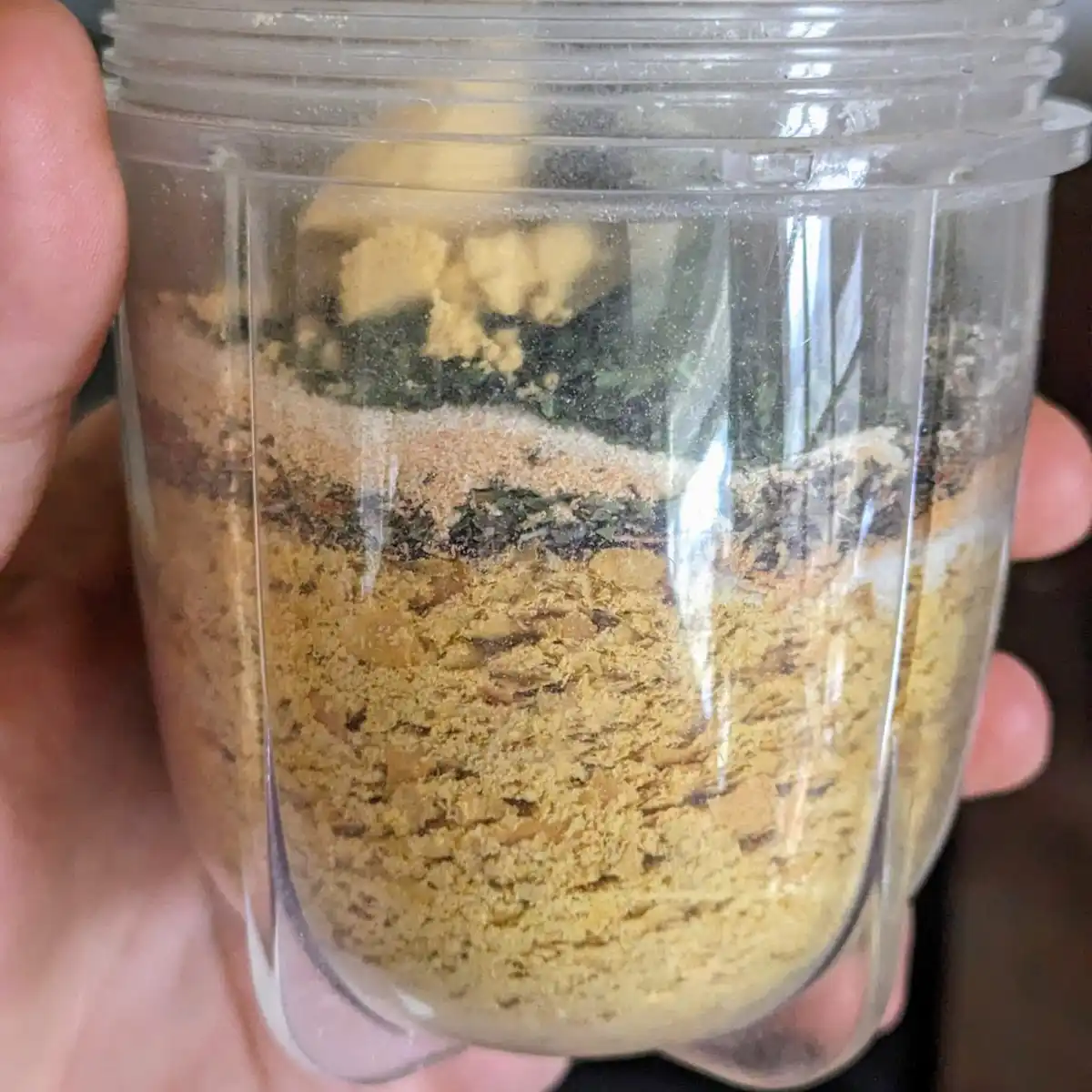 Side View of Chicken-Style Bouillon Powder Before Blending