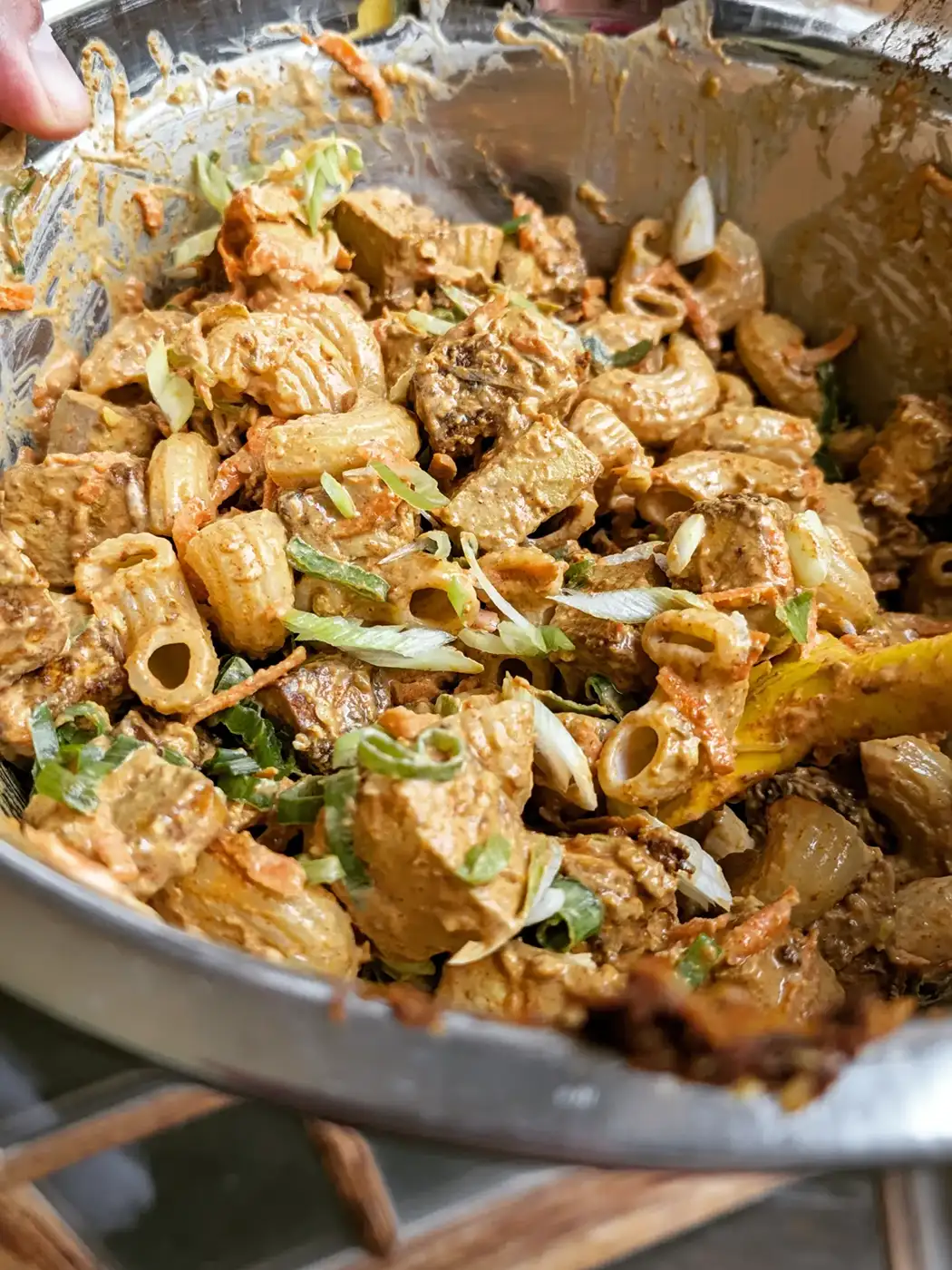 Curried Tofu Pasta Salad
