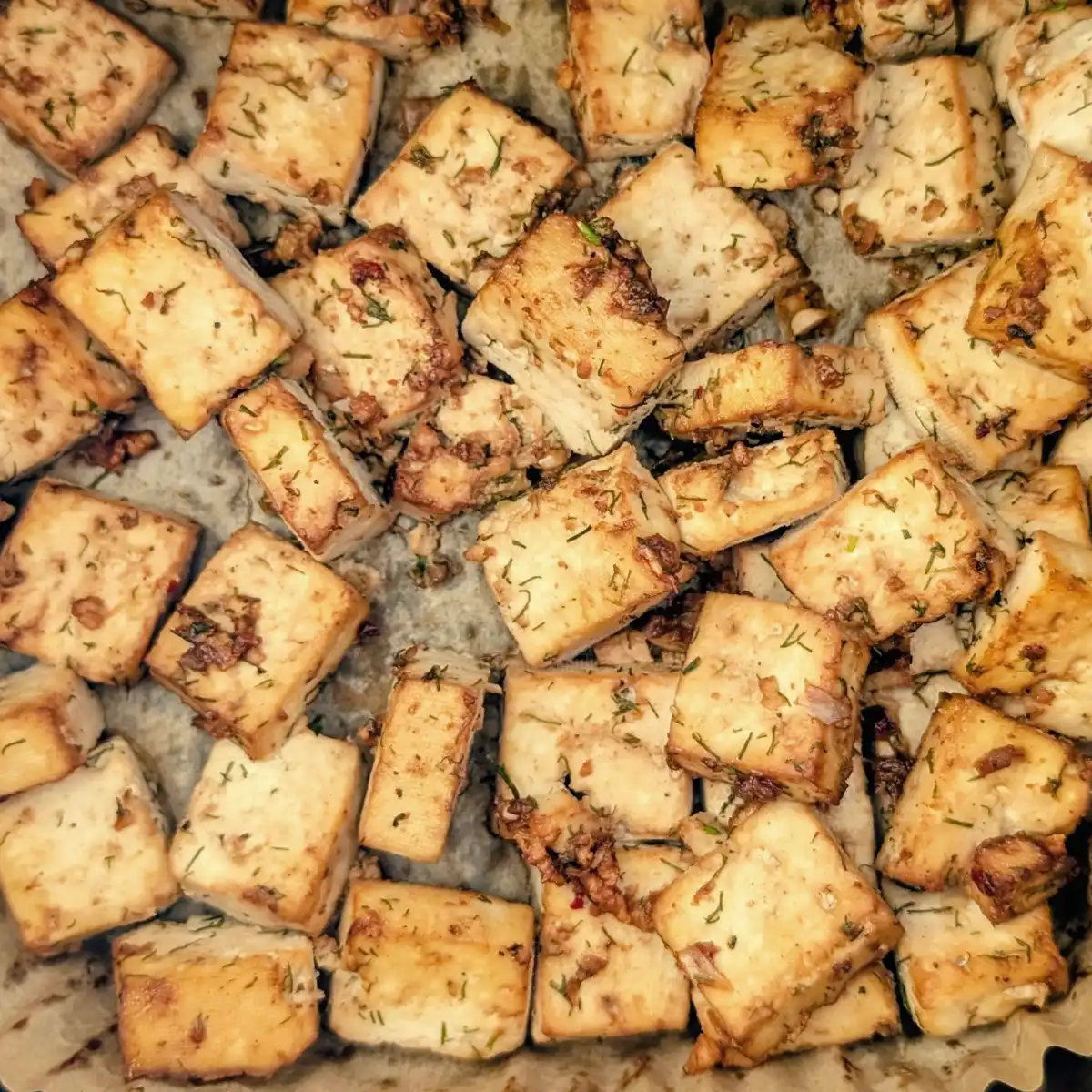 Dill & Garlic Baked Tofu