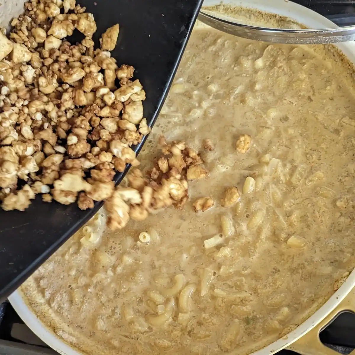 Adding Tofu Hamburger to the Dish