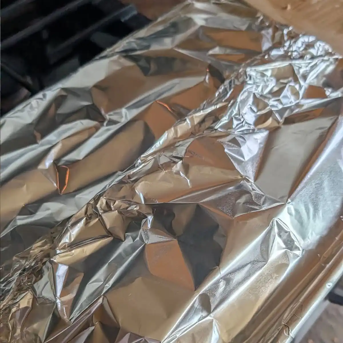 Pan Covered Tightly with Foil