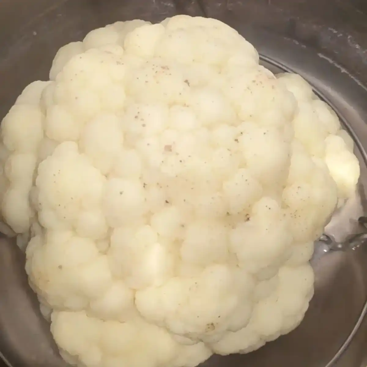 Steamed Head of Cauliflower