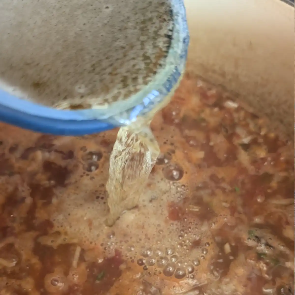 Adding Ale to the Beans