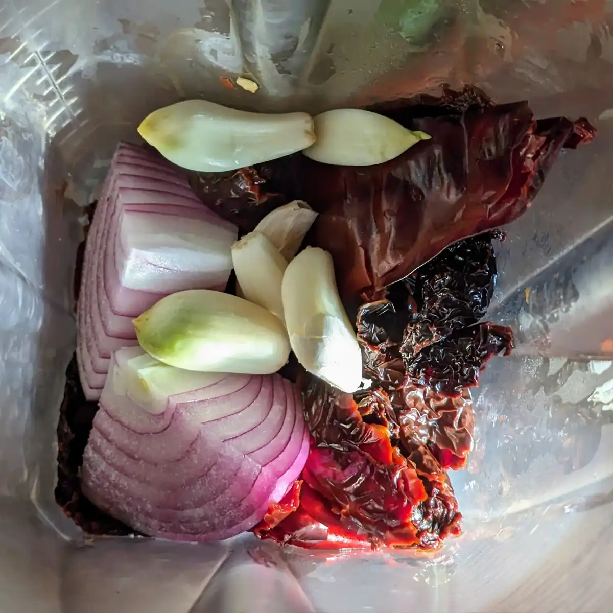 Onion, Garlic, and Chiles with Water