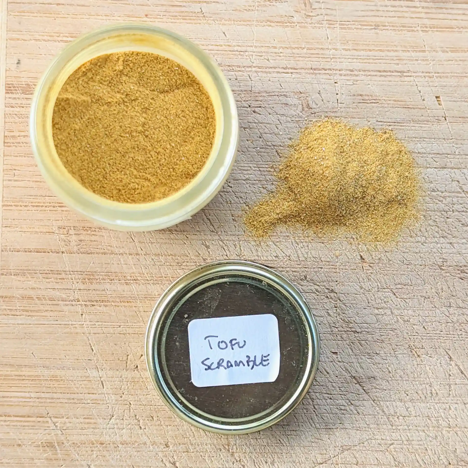 Tofu Scramble Seasoning in Spice Jar