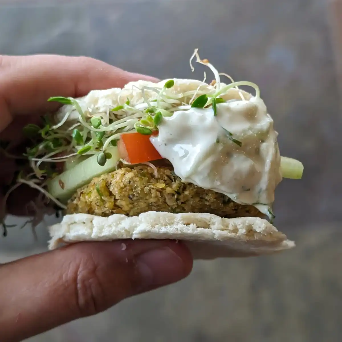 Gyro Slider with Tzatziki Sauce